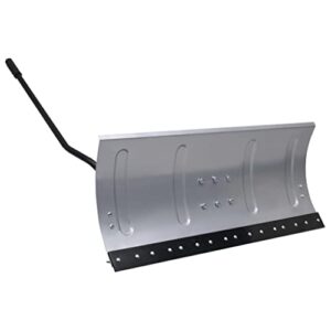 Schneeschild für Rasentraktor mit Adapter Anbausatz und 3 Winkeleinstellungen, ideal für Gehwege, Pfade und Einfahrten.