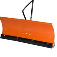 Schneeschild Räumschild für Rasentraktor 100 x 40 cm Modell Premium mit Hohenverstellung und Winkel einstellbar, aus Stahl gefertigt für perfekte Schneeablösung auf der Rasenfläche.