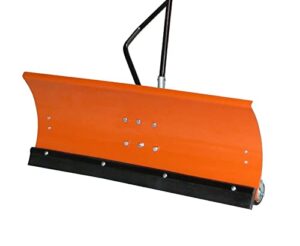 Schneeschild Räumschild für Rasentraktor 100 x 40 cm Modell Premium mit Hohenverstellung und Winkel einstellbar, aus Stahl gefertigt für perfekte Schneeablösung auf der Rasenfläche.