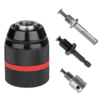 Schnellspannfutter mit SDS-Adapterzubehör für Schlagschrauber, 1/4 HEX-Schaft, Bohrfutter für Metall und Holz