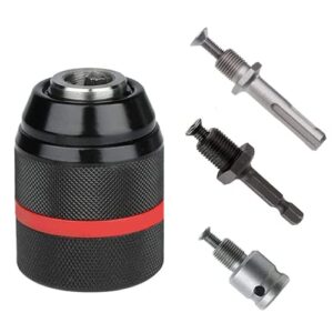 Schnellspannfutter mit SDS-Adapterzubehör für Schlagschrauber, 1/4 HEX-Schaft, Bohrfutter für Metall und Holz