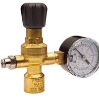 Schutzgasregler für Einwegflaschen mit Manometer Abgang 4 mm - Druckminderer und Druckregler für Schweißen und Lackieren