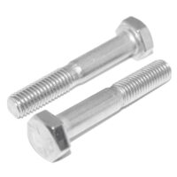 Sechskantschrauben M12X80, 6 Stück, Edelstahl A2/V2A, rostfrei, Sechskantschraube mit Schaft DIN 931/ISO 4014, Maschinenschraube