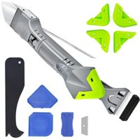 Silikonentferner Werkzeug Set, 5 in 1 Fugenkratzer für Küche Bad Boden Fliesen mit Silikon Fugenwerkzeug und Glätter