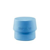 TPE-Softeinsatz in blauer Farbe, Durchmesser 60 mm, für das Simplex-Prinzip