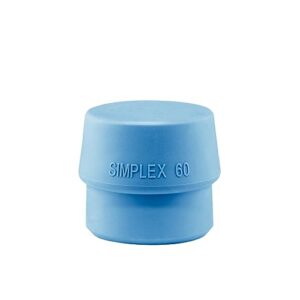 TPE-Softeinsatz in blauer Farbe, Durchmesser 60 mm, für das Simplex-Prinzip