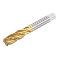Gewindebohrer mit Spiralnut M14 x 1,5 aus Schnellarbeitsstahl, titanbeschichtet, Metall-Bohrwerkzeug für Sacklöcher und klebrige Materialien