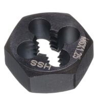 Sechskant-Gewindenschneider, M6 x 1,25, metrisches Gewinde, Rechtshänder, Schnellarbeitsstahl, Umgewinde, feste Gewindeschrauben, Schneidwerkzeug für Reparatur