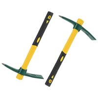 Spitzhacke 38 cm Kreuzhacke für Gartenarbeit, Pflanzen und Camping - KEILEOHO 2 x