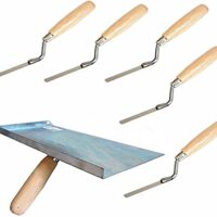 Spitzmauer-Falke und 5 Fingerkellen-Set für Heimwerker und Handwerker, ideal für DIY-Projekte und kleine Reparaturen