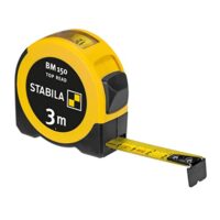 Taschenbandmaß mit metrischer Skala und Sichtfenster für direkte Messung, bruchsicheres ABS-Gehäuse und Gürtel-Clip