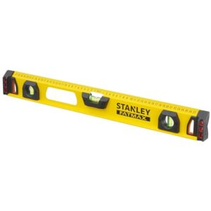 Stanley FatMax I-Profil Wasserwaage II mit hoher Genauigkeit und aluminiumner Konstruktion für Heimwerker und Profis