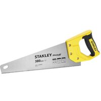 Hochwertige Stanley Handsäge Sharpcut für feine Arbeiten, 15 Zoll / 380 mm, Fuchsschwanz mit 11 Zähnen pro Inch, doppelt geschliffene und induktionsgehärtete Verzahnung
