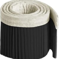 Hochwertiger Staubschutz für Staubsauger und Graviermaschinen, nylonbasierte Bürste, hochfest und stabil, effektiver Schutz für Geräte, 70 mm/100 mm, schwarz, 2 m x 100 mm
