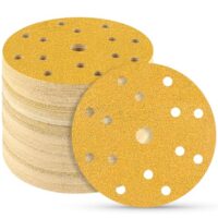 Professionelles Schleifpapier-Set mit 40 Stück Schleifscheiben, ideal für Rund Exzenterschleifer, Metall, Holz und Farbe.