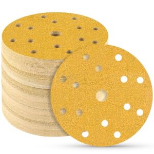 Professionelles Schleifpapier-Set mit 40 Stück Schleifscheiben, ideal für Rund Exzenterschleifer, Metall, Holz und Farbe.