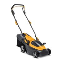 Stiga Akku Rasenmäher SLM 136e Kit, 34cm Schnitt mit 20V (2X 2Ah) Akku und Ladegerät, 35L Korb, Yellow/Grey/Black