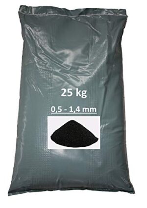 Strahlmittel 25 kg Sandstrahlen, granulierte Silikatschlacke für Oberflächenbearbeitung und Reinigung