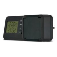 Energiekostenmessgerät für Balkonkraftwerke, REV Stromzähler mit LCD-Display und IP44-Schutzklasse