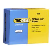 Tacwise Heftklammern, Typ 71/8mm verzinkt, 20.000 Stück, Polsteranwendungen, hohe Haltbarkeit, blaue Farbstoff markiert