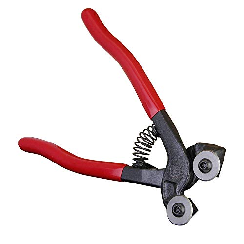 Hochwertige Mosaikzange mit zwei Wolframkarbid-Abtasträdern für präzise Schnitte bei Glas, Fliesen und Keramik