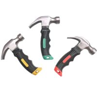 Tragbarer Klauenhammer mit Edelstahl-Hammerkopf und Gummischutz, ideal für Heimwerker und Handwerker