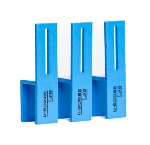U-Scribe Jig 19mm Anreißvorrichtung-Set mit 3 Holzbearbeitungs- und Tischlervorrichtungen - Schreiben Sie wie ein Profi, ideal für Küchen, Schränke, Möbel und Materialien hergestellt in 19mm