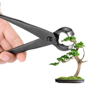 Uadme Konkavschneider Bonsai, 210mm Bonsaischere aus Manganstahllegierung, professionelles Werkzeug für Entfernen von Ästen, Vorsprüngen und Knollen bei der Bonsai-Zucht