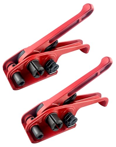 Manuelles Umreifungsgerät, 2 Stücke, für PP/PET Kunststoffriemen, 13-19 mm