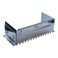 Ergänzer für Fliesen, Universalkamm, Mörtelkamm, Zahnglätter, Glättekelle für Fliesenkleber 10 mm, edelstahl gefertigt, lasergeschnitten, verstellbar von 33 cm bis 62 cm