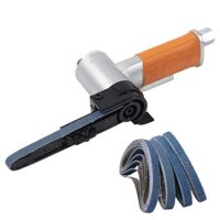 Luftbandschleifer mit 4 Schleifbändern #40, #60, #80 und #120, ideal für industrielle und Automobil-Anwendungen