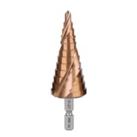 Vearter 5-27mm Stufenbohrer Metall, 12 Stufen Kegelbohrer, HSS M35 Kobalt Lochbohrer für Edelstahl, Aluminiumblech, Eisen, Kunststoff, PVC und Holz