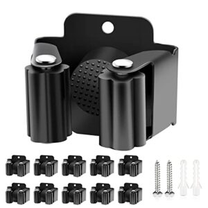 Verdenu 10 Stück Gerätehalter Set, Besenhalterung Wand Gartengerätehalter Besenhalter inkl. Montagematerial für Küche, Zuhause, Badezimmer, Garage, Garten