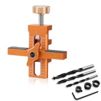 Verstellbares Montagewerkzeug für Schranktüren, Einstellbarer Cabinet Door Positioning Tool, Mounting Jig, Präziser Installationspositionierer, für schnelle und genaue Installation von Schranktürflächen.