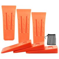 VonLux Kettensäge Fällkeil Set, 6 Stück Forstkeil Baumkeile aus ABS Kunststoff für kontrolliertes Fallen von Bäumen - Holzfällerzubehör Werkzeuge