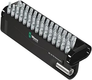 Wera Bit-Sortiment, universelles Bit-Set mit 30-teiligem Bit-Check 30 TX Universal 1, ideal für Werkzeugkoffer und Handwerker