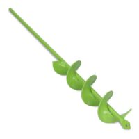 Erdbohrer 40 mm Ø, 450 mm lang für Bohrmaschine und Akkuschrauber - Gartenbohrer zum mühelosen Pflanzen von Blumen, Sträuchern und Graben von Zaunpfahl-Löchern
