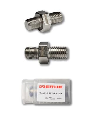 WERHE Gewinde Adapter 1/2-20UNF und M14 Außgewinde - Für Rührgeräte und Bohrfutter aus hochwertigem Stahl mit einfacher Montage und Drehkraft für unkonventionelle Anwendungen
