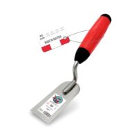 Professionelle Gipserkelle aus Edelstahl mit Softgriff, ideal für Spachtelarbeiten und Stukkateurkunst, Made in Österreich