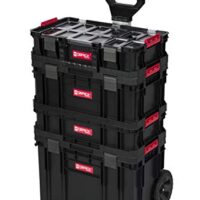 XL Werkzeugtrolley, Werkstattkoffer Set aus Q-Brick Serie mit viel Zubehör, perfekter Ordnungsfan für Ihre Werkstatt