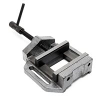 Wiltec Maschinenschraubstock 125 mm Backenbreite, Schraubstock für Werkstatt und Bohrmaschinenschraubstock als Spannwerkzeug