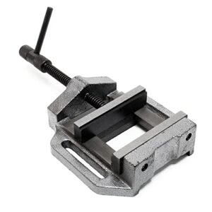 Wiltec Maschinenschraubstock 125 mm Backenbreite, Schraubstock für Werkstatt und Bohrmaschinenschraubstock als Spannwerkzeug