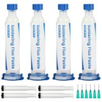 WIVIE Lötpastenflussmittel, bleifreies No-Clean-Lötpastenflussmittel für die Reparatur von SMD/PCB/IC/BGA (4 Packung)