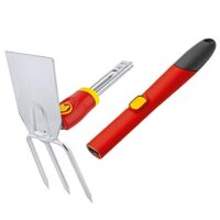 Doppelhacke aus hochwertigem Material, Multi-Stein-Funktion für verschiedene Bodentypen, ideal für Mini-Gärten und regelmäßigen Einsatz