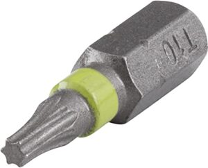 Wolfcraft Schraubenspitzen Set, TORX T 10, hochwertige S2-Stahl Spitzen, professioneller Einsatz, 3 Stück