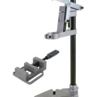 wolfcraft Bohrständer mit Schraubstock, praktisches Set zum exakten Bohren von Flächen, Rundmaterial und Leisten, stabile Konstruktion für sicheren Halt und Langlebigkeit
