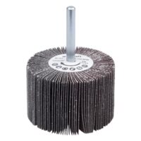 Wolfcraft Fächerschleifer I 2035000 - Körnung 150 - ø60x40 mm - Schleifaufsatz für Bohrmaschinen - für Holz, Metall und Farbe - Polierzubehör