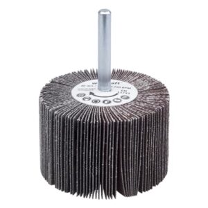 Wolfcraft Fächerschleifer I 2035000 - Körnung 150 - ø60x40 mm - Schleifaufsatz für Bohrmaschinen - für Holz, Metall und Farbe - Polierzubehör