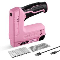Kabelloser Hefter mit 2-in-1 Funktionalität, Tacker für DIY-Projekte in Möbeln und Tischlerei