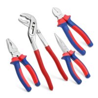 Zangen-Set mit Spitzzange, Seitenschneider und Wasserpumpenzange für Haushaltsprojekte und professionelle Arbeiten